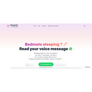 WhisperBot – WhatsApp Voice Message to Text AI